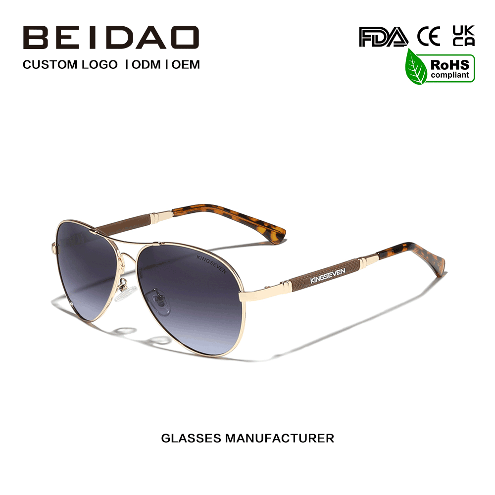 ຄລາສິກ Polarized UV400 ແວ່ນຕາກັນແດດກາງແຈ້ງສໍາລັບຜູ້ຊາຍ