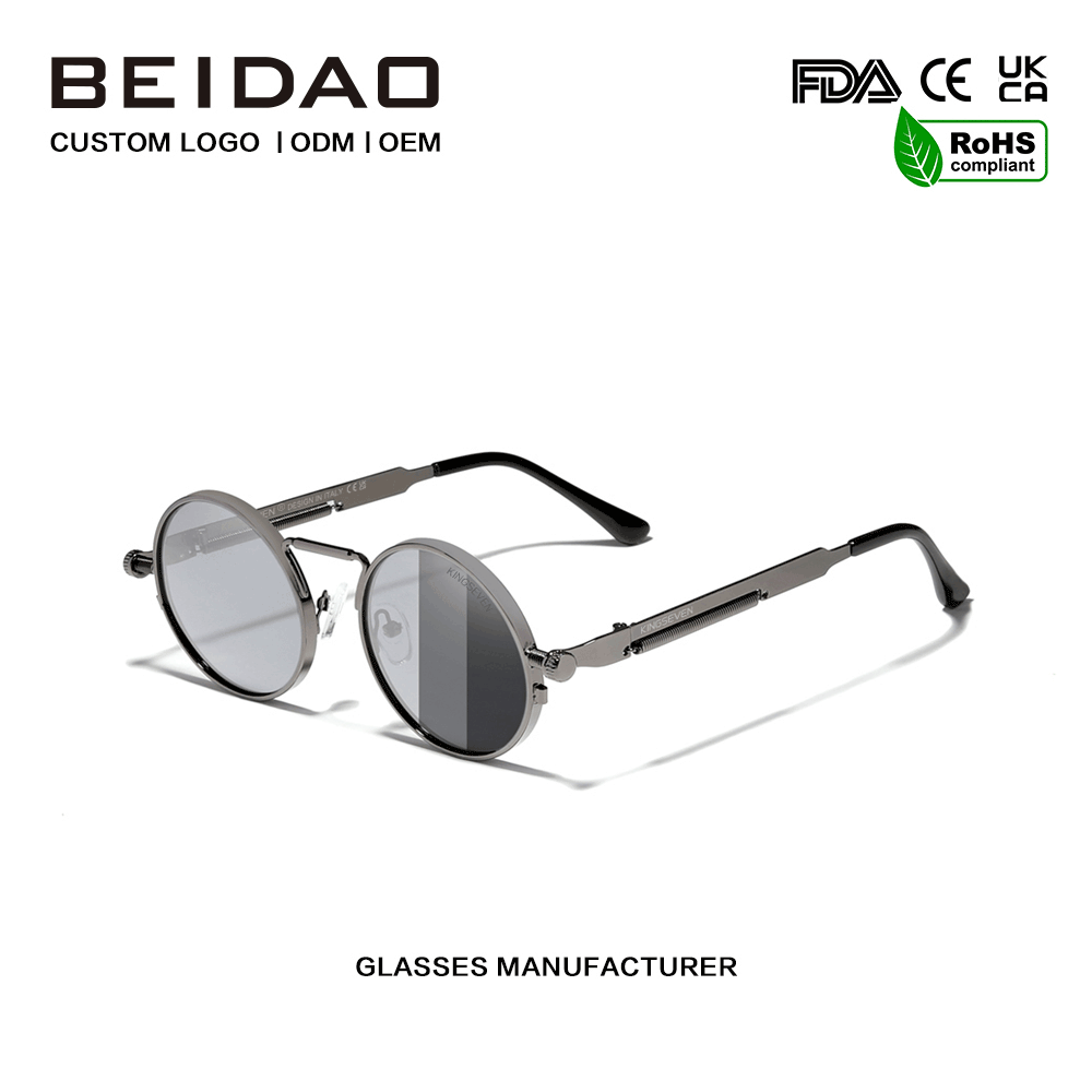 ຜູ້ອອກແບບປ່ຽນສີ Polarized Vintage Sport Sunglasses