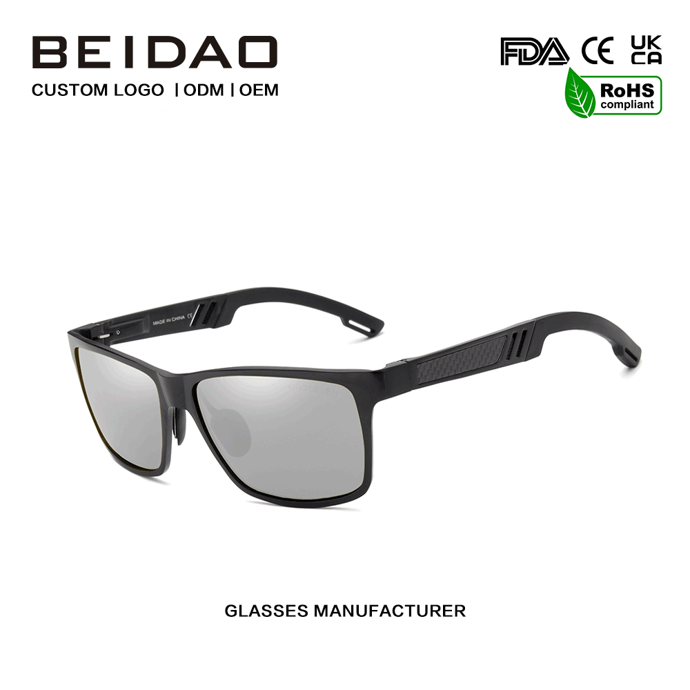 ແວ່ນຕາກັນແດດກາງແຈ້ງ Polarized Rectangular Designer ສໍາລັບແມ່ຍິງຜູ້ຊາຍ