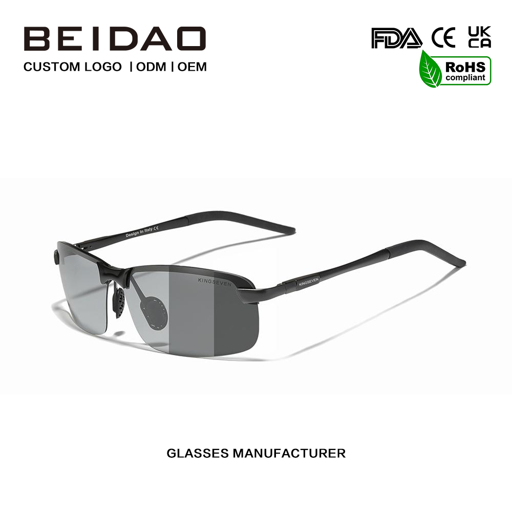 ແວ່ນຕາກັນແດດ TR90 ໂລຫະປະສົມ Polarized ທີ່ມີຄຸນນະພາບສູງສໍາລັບແມ່ຍິງຜູ້ຊາຍ