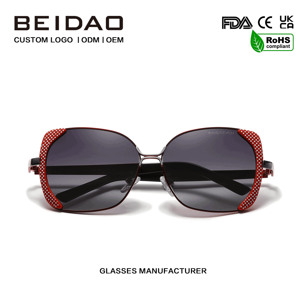 Luxury Oversized Polarized Gradient Sunglasses ສໍາລັບແມ່ຍິງຜູ້ຊາຍ