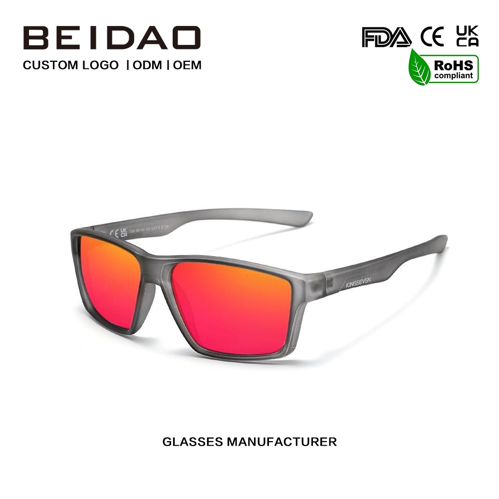 ແວ່ນຕາກັນແດດ Polarized ຜູ້ຊາຍກາງແຈ້ງ TR90