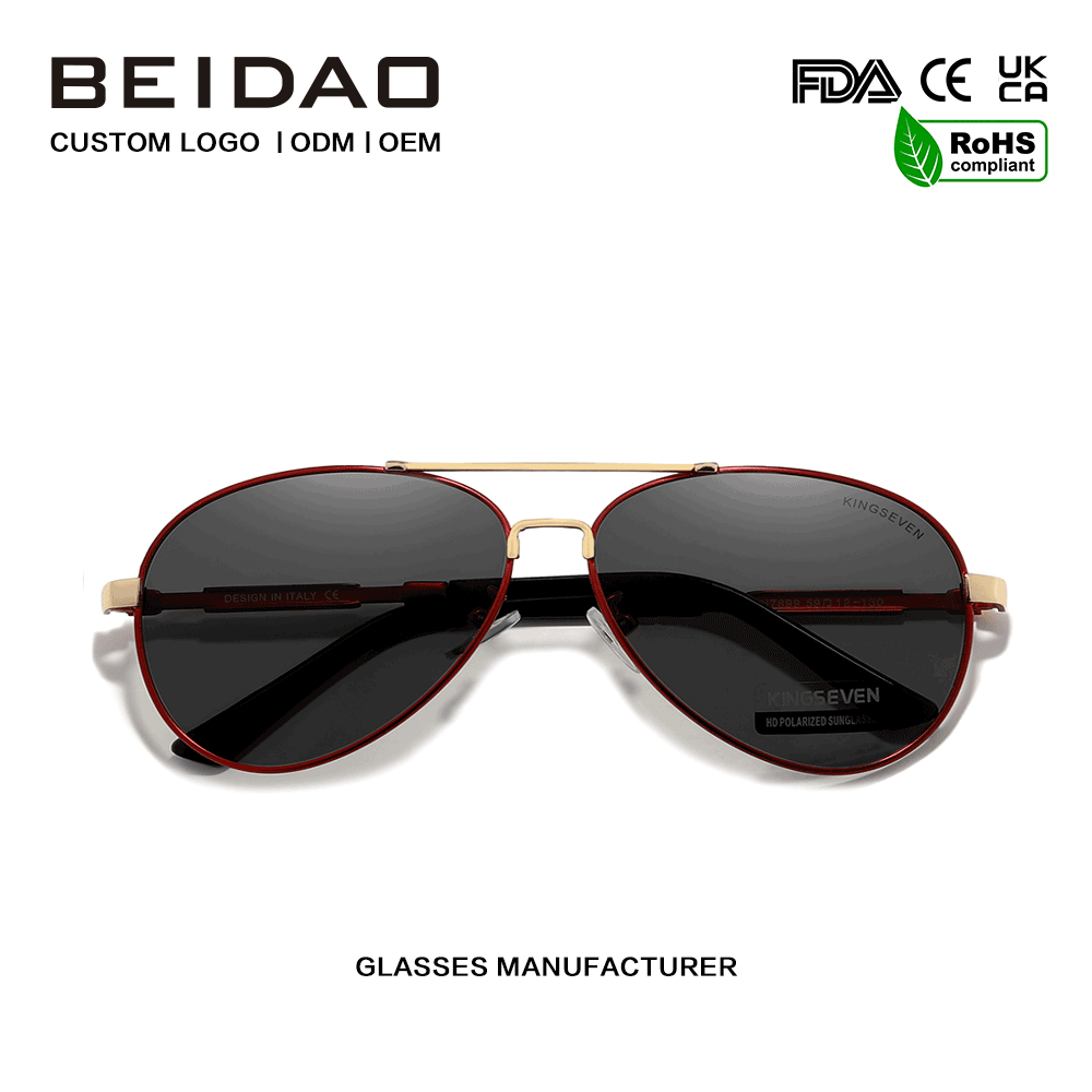 ແວ່ນກັນແດດຜູ້ຊາຍ Polarized Aluminum Full Rim ທີ່ມີການປົກປ້ອງ UV400