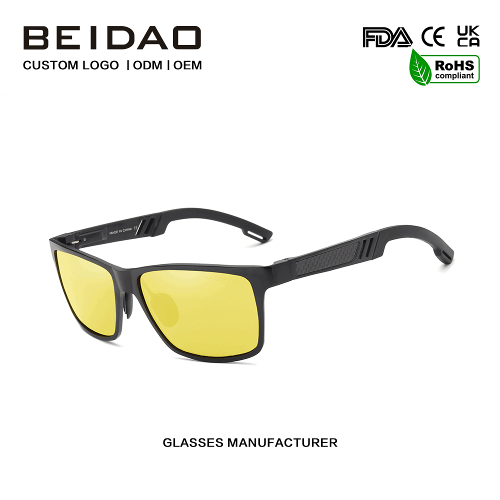 Polarized Night Vision ແວ່ນຕາກັນແດດສໍາລັບແມ່ຍິງຜູ້ຊາຍຂາຍສົ່ງ