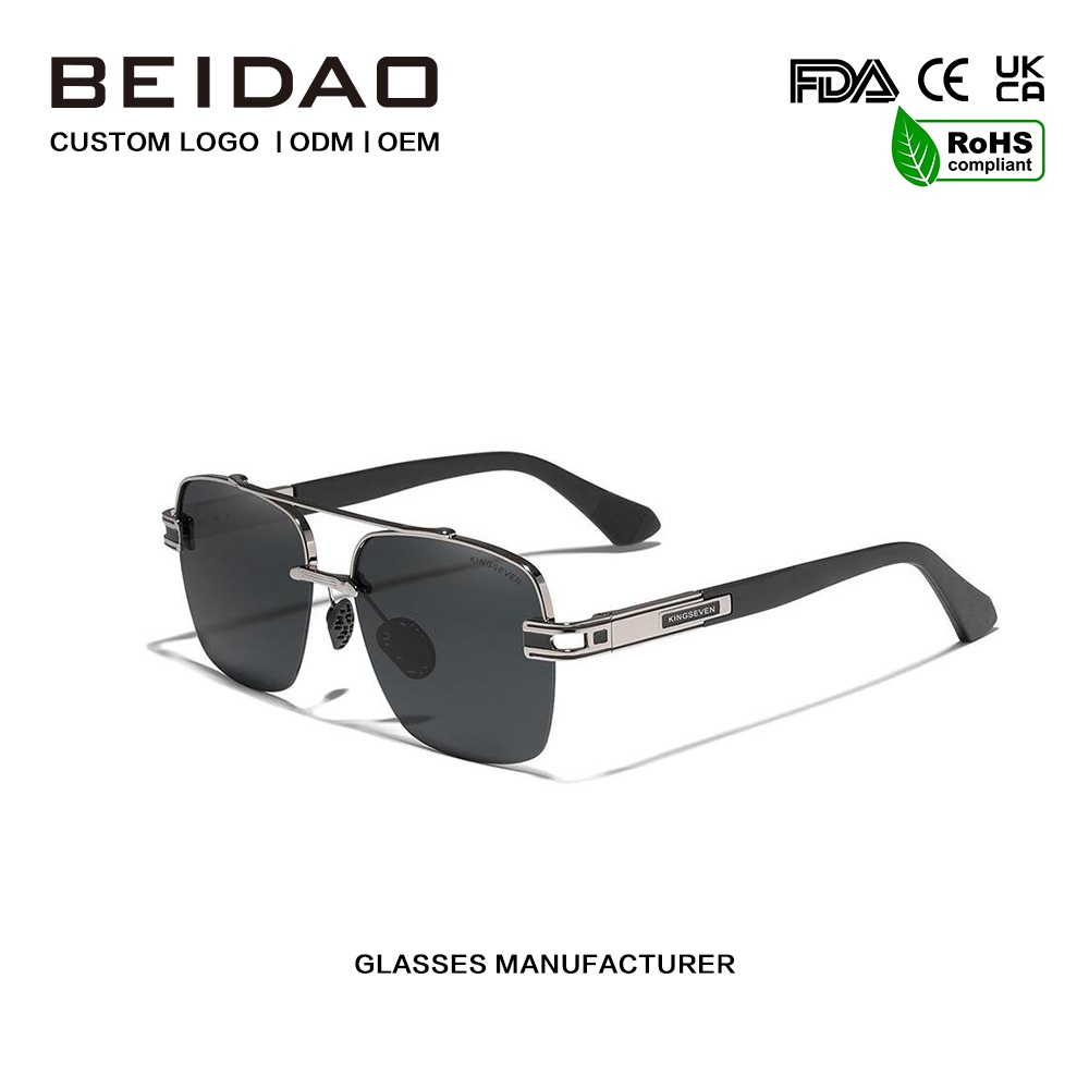 Square Shades ແວ່ນຕາກັນແດດທີ່ມີສີສັນ Retro Polarized